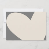 ああyes我々は、ウェディングモダンレセプションディナー 招待状 (裏面)