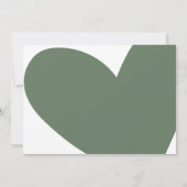 ああyes我々は、ウェディングモダンレセプションディナー 招待状 (裏面)