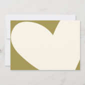 ああyes我々は、ウェディングモダンレセプションディナー 招待状 (裏面)