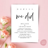 ああyes我々は、結婚式のレセプションディナー踊り 招待状