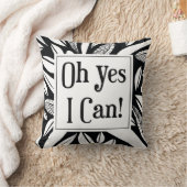 ああYes私は確認することができます16x16枕 クッション (ブランケット)