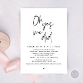 ああYes、我々は、結婚のディナーパーティー現金バー 招待状