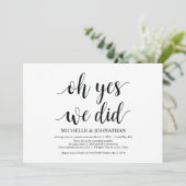 ああyes、我々は、結婚の駆け出し招待状 招待状 (スタンド正面)