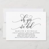 ああYes、私たちモダン、のディナーとパーティー 招待状 (正面)