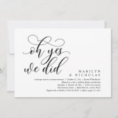 ああYes、私たちモダン、のディナーとパーティー 招待状 (正面)