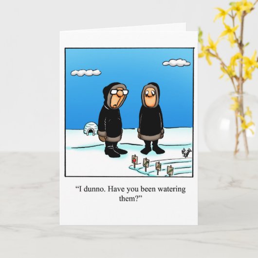 あいさおもしろいせ考えカードのユーモア カード (黄色い花)