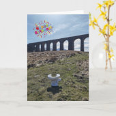 あいさつおもしろいカード カード (黄色い花)