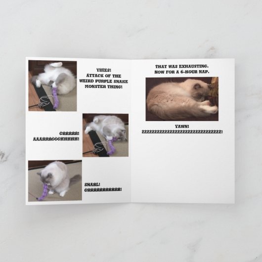 あいさつおもしろいカード カード (内部)