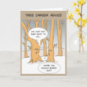 あいさつおもしろいカード:ツリーキャリアアドバイス カード (黄色い花)