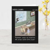 あいさつおもしろいカード:採用 カード (黄色い花)