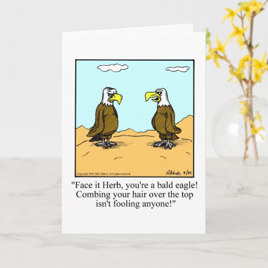 あいさつおもしろい空白のカードのユーモア カード (黄色い花)