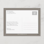 あいさつエレガント文イースターフォトカードポストカード シーズンポストカード (裏面)