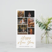 あいさつカスタム文フォトコラージュ カード (スタンド正面)