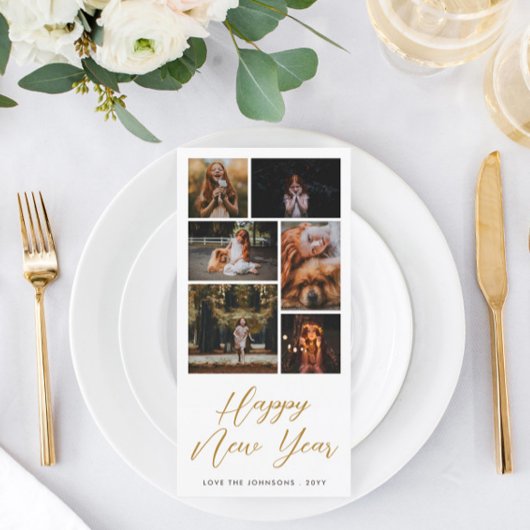 あいさつカスタム文フォトコラージュ カード