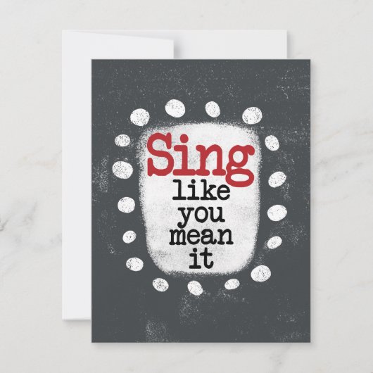 あいさつカードのように歌う カード (正面)