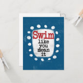 あいさつカードのように泳ぐ カード (正面/裏面インサイチュ)