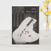 あいさつカードをお許し下さい カード (黄色い花)