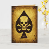 あいさつカードスペードの死亡 カード (黄色い花)