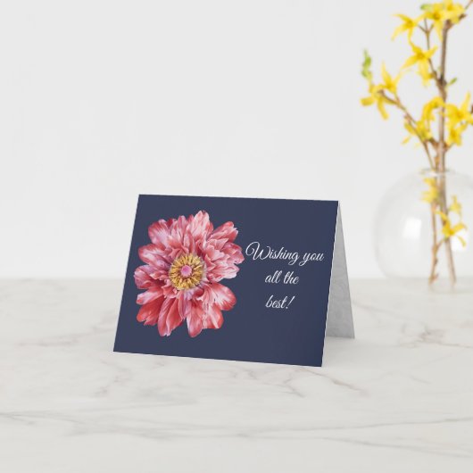 あいさつカード最高のを願う カード (黄色い花)