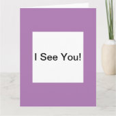 あいさつカード空白のが見える カード (正面)