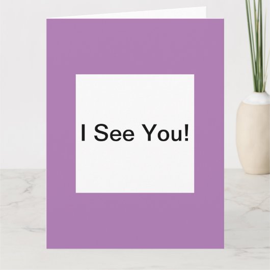 あいさつカード空白のが見える カード (正面)