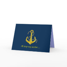 あいさつカード「いかり落とす」