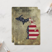 あいさつグランジカード |ミシガン州（アメリカ） カード (正面/裏面インサイチュ)