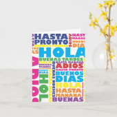 あいさつスペインののノテカード カード (黄色い花)