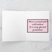 あいさつパーソナライズされたカード – さくらんぼの花 カード (内部)