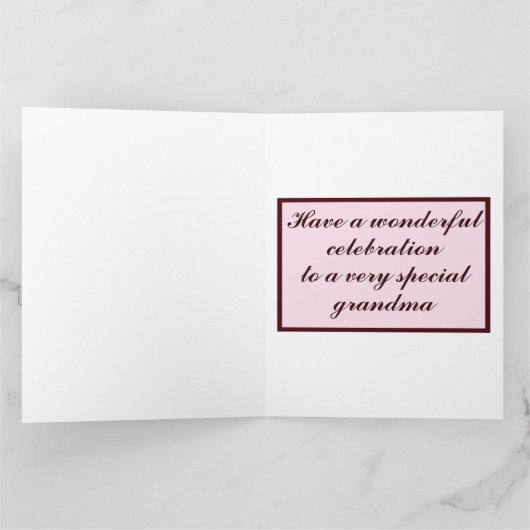 あいさつパーソナライズされたカード – さくらんぼの花 カード (内部)