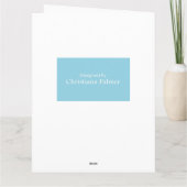 あいさつパーソナライズされたカード – さくらんぼの花 カード (裏面)