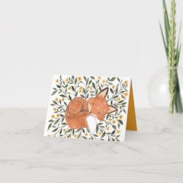 あいさつパーソナライズされたカード – 怠惰春の日 サンキューカード