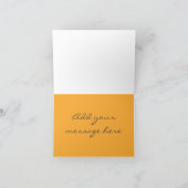 あいさつパーソナライズされたカード – 怠惰春の日 サンキューカード (内部)