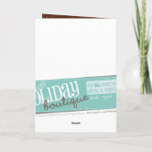 あいさつパーソナライズされたカード：：魔法のスノーフレーク2 シーズンカード (裏面)