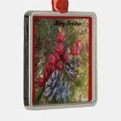 あいさつプレミアムスクエアオーナメント メタルオーナメント (右)