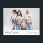 あいさつモダン文、メリークリスマス家族の写真Pos ポストカード<br><div class="desc">メリークリスマス.この祝家族の写真はがきシーズンは完全にカスタマイズされパーソナライズされた、あなた自身のグリーティングメッセージと。差出人住所を追加して簡単郵送。それはシンプル簡単だがミニマモダンリストでフェスティバルだ。これは、あなたの休日の願いを送信するのに最適なポストカードである。レイヨバー書道。</div>