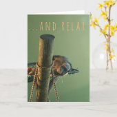 あいさつリラックスきカード カード (黄色い花)