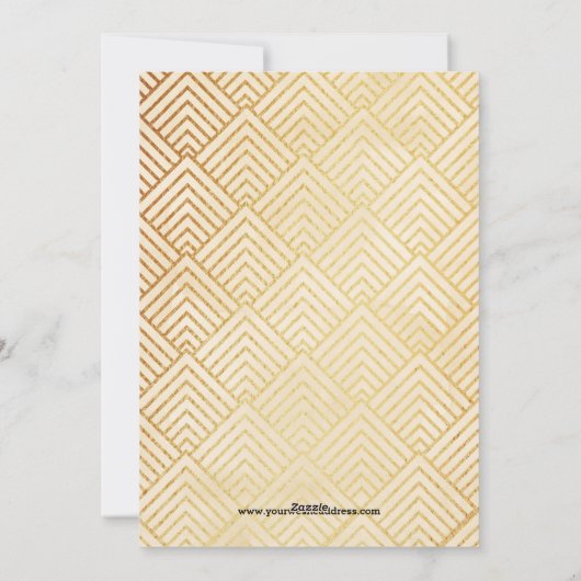 あいさつ企業の文のエレガント金ゴールド・スクリプト業務 シーズンカード (裏面)