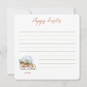 あいさつ招待状ハッピーイースター。あいさつ 招待状 (裏面)