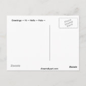 あいさつ文はがき ポストカード (裏面)