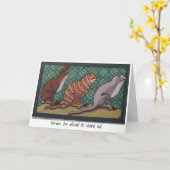 あいさつ文：目立つのを恐れない カード (黄色い花)