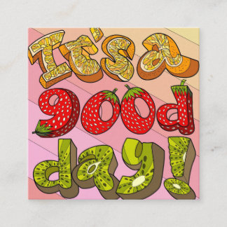 あいさつ最高のカード スクエア名刺