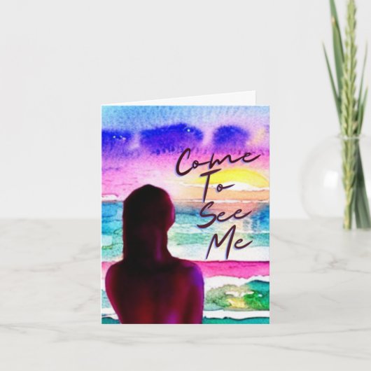 あいさつ来を表示する カード (正面)