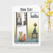 あいさつ状を頼む カード (黄色い花)