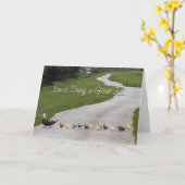 あいさつ状素晴らし態を使う カード (黄色い花)