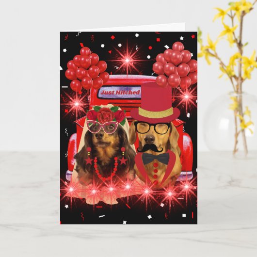 あいさつ状結婚況おめでとう カード (黄色い花)