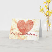 あいさつ状結婚況おめでとう カード (黄色い花)