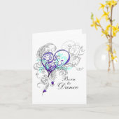 あいさつ生まれカードを踊る カード (黄色い花)