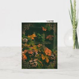 あいさつ空白のカード紅葉 サンキューカード