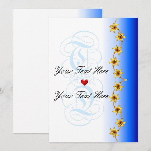 あいさつ空白のカード (正面/裏面)